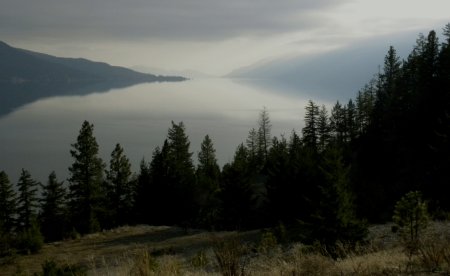 South toward Kelowna