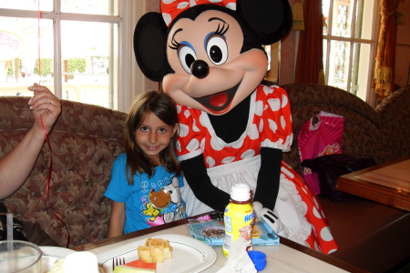 My Grandaughter Madison with Mickey - 6/09