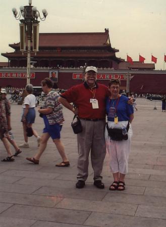 my wife and I in beijing China