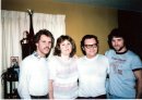 Larry, Susan, dad & Bob - 1986