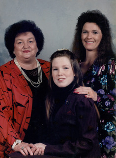 my mom, daughter jessica and me