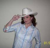 Me posing in a cowboy hat!