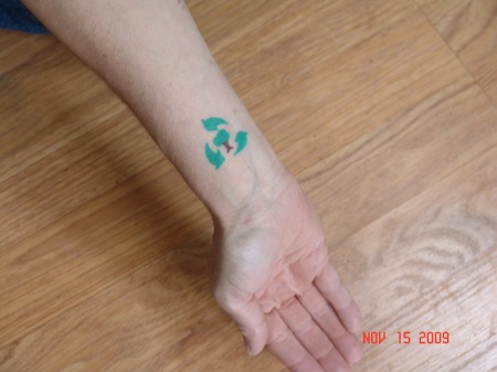 Recycle tattoo