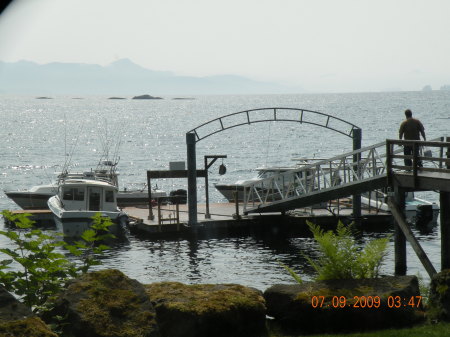 The fishing boats and dock in Alaska!