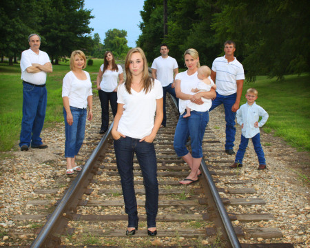 Allie & fam train track