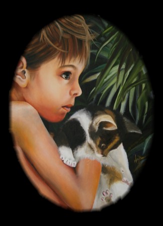 Girl with Kitten