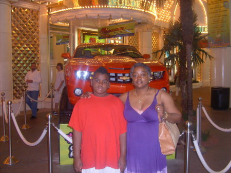 Lakonia and Cassius on Fremont St. Vegas