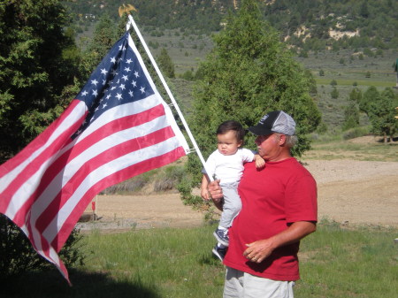 Derek & Grandpa 4th July