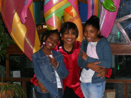 Me with my granddaughters/Tierra&Taylor