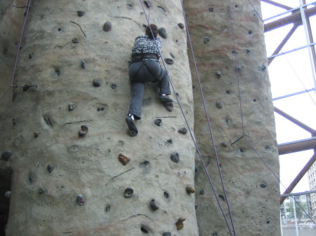 Last picture of first rock climb.