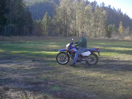 Nick, my hubby dirt bike riding