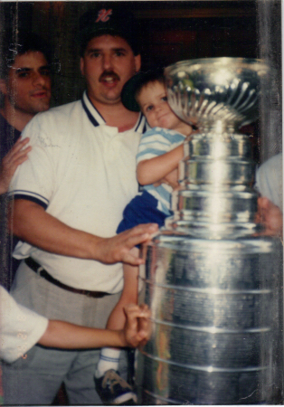 me & dad with the stanley cup