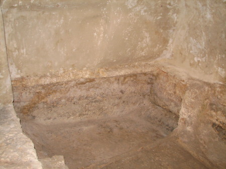 Burial slab in Tomb