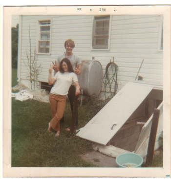 Sue and Dave King Hanging out August 1969