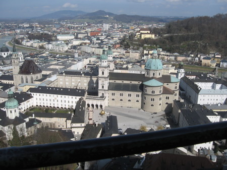 Overlooking Saltzburg, Austria from the castle