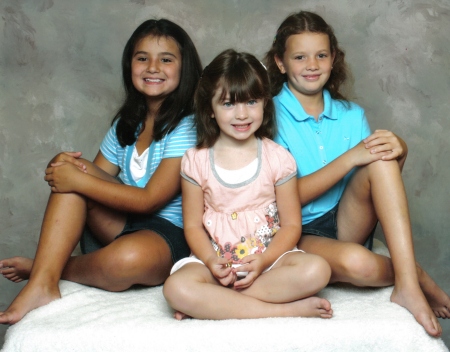 my granddaughters Samantha, Haley & Hope
