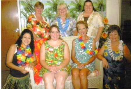 My coworkers and I are ready for the Luau!