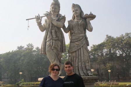 Kyle and I somewhere in India