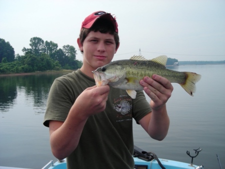 kyle holding his fish june 2008