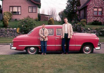 1949 Ford -- Me and my brother Tom
