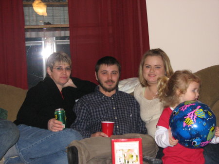 Me and my kids on Christmas 2009
