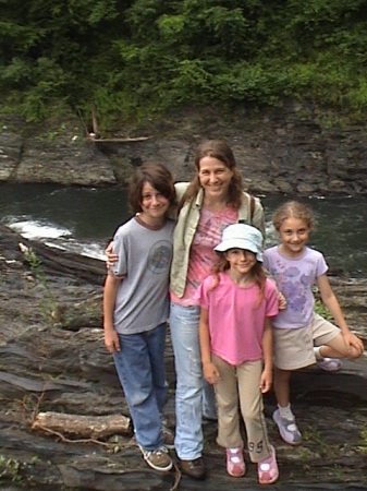 The kids and I at Quechee Gorge 2006