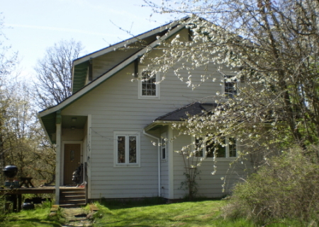 House in early spring