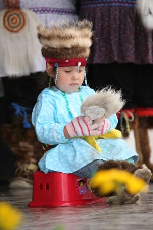 Alaska Native Dancing Child