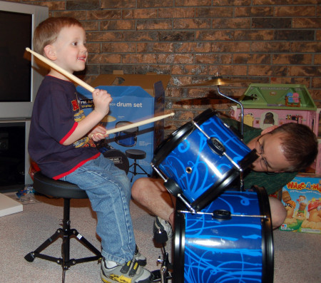 Darren drummer boy is 3