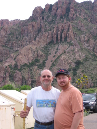 Dr. Joe Kuban and me at Big Bend National Park