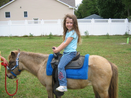 Alexis and her poney