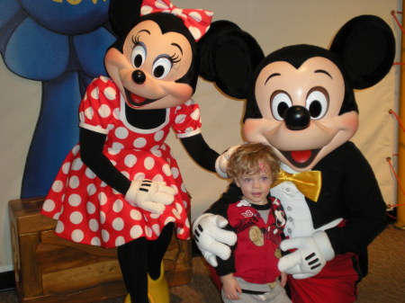 Josh with Mickey & Minnie