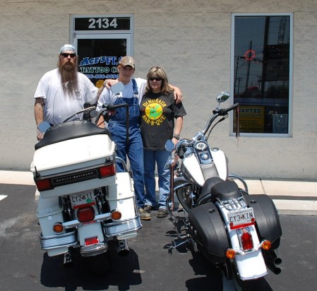 Me Wifew Son and Bikes