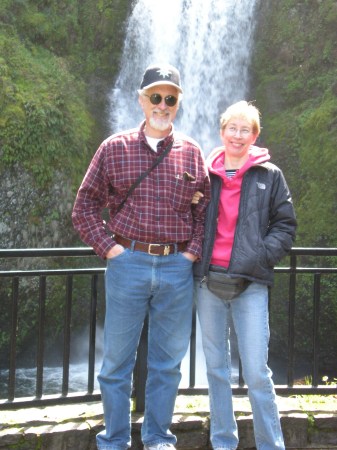 Linda and Me at Multnomah Falls, OR