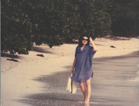 Janet at Caneel Bay Beach