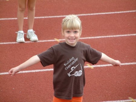 Rachel at a scrimmage games