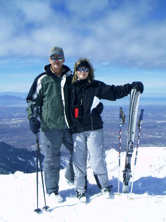 Top of The Tram at Snowbasin With Hubby