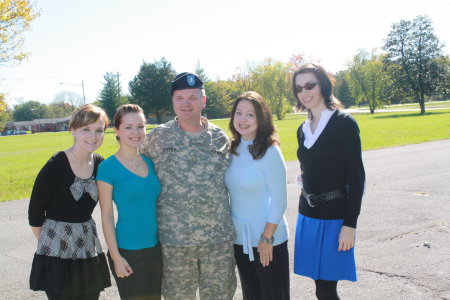 Photo of my military promotion with my family