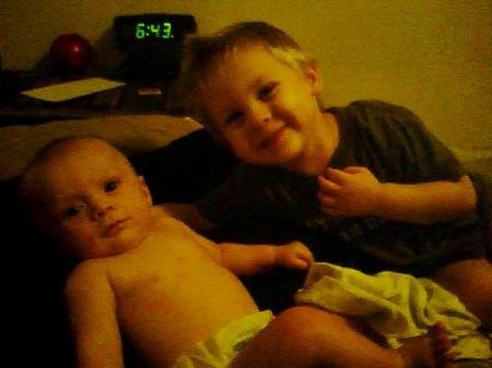 My youngest son and his lil brother