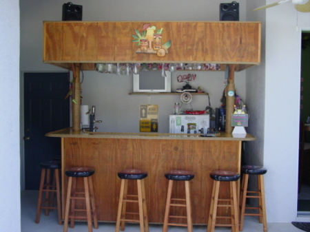 Our bar by the pool