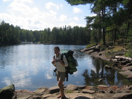 Daughter Kelly - Canoe camping