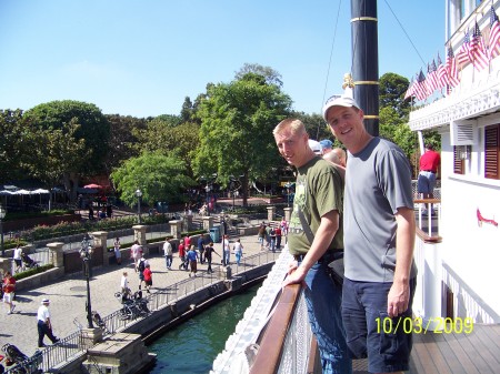 My two Sons--John and Joe at Disney