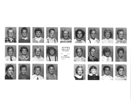 Pedro Valley First Grade 1957-1958