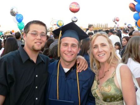 Zach Sebastian and Me. Sebs graduation!
