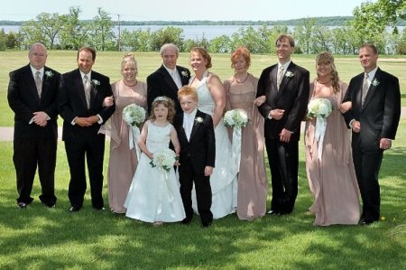 gayle cenis' wedding (3rd from left -me)