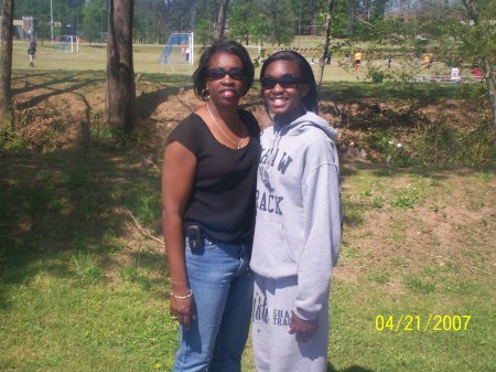 Me and my daughter ( the Track Star)
