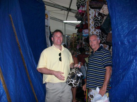 Daryl and Jeff shopping in Nassau