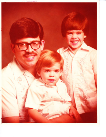 Me, Cesar II, and Henry (the youngest) 1980