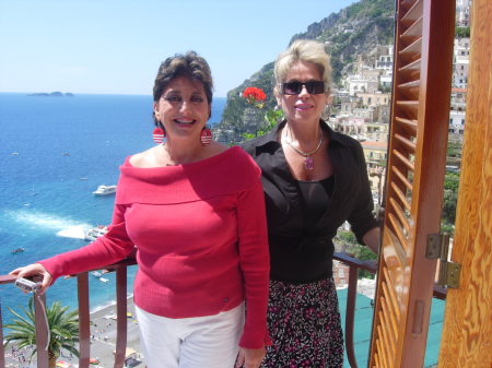 My artist friend and me in Positano, Italy