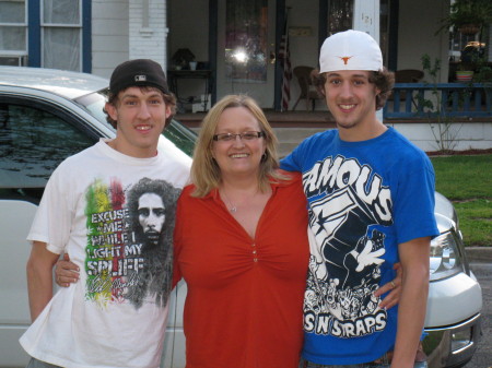 Chris and BJ with me at Easter